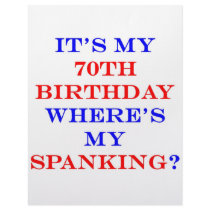 70 Where's my spanking? Personalized Letterhead
