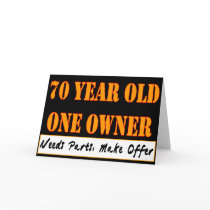 70 Year Old, One Owner - Needs Parts, Make Offer Card