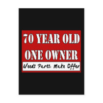 70 Year Old, One Owner - Needs Parts, Make Offer Post Cards
