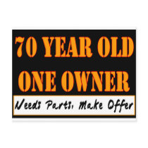 70 Year Old, One Owner - Needs Parts, Make Offer Post Cards