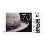 70 year old party - stetson hat theme stamps