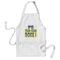 70 Year Olds Rock! (Blue) Apron