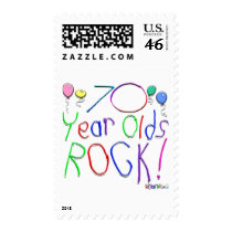 70 Year Olds Rock ! postage