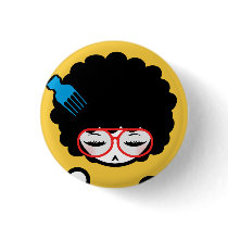 70's Afro Nina Buttons