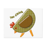 70s Chick Post Card