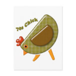 70s Chick Postcard