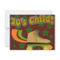 70's Child Personalized Invite