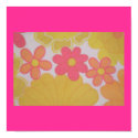 70's Flower Design posters