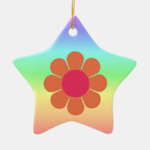 70's Flower Power Christmas Tree Ornament