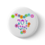 70's Girl Button