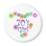 70's Girl Fridge Magnets