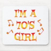 70s Girl Mouse Pad