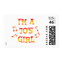 70s Girl Stamp