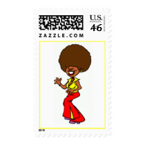 70's Lady Postage Stamp
