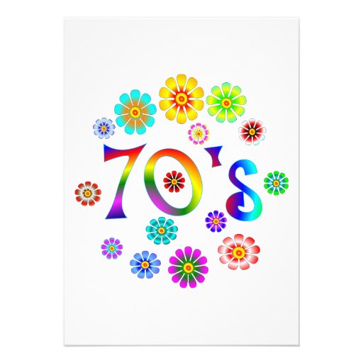 70s Love Custom Invites