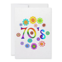 70s Love Custom Invites