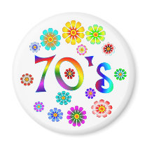 70s Love Fridge Magnet
