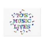 70s Music Lives Post Card
