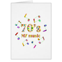 70s Music Lover Greeting Card