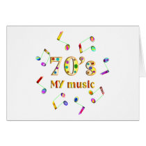 70s Music Lover Greeting Card