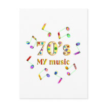 70s Music Lover Postcards