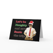 70's Mustache Santa Man - Christmas cards
