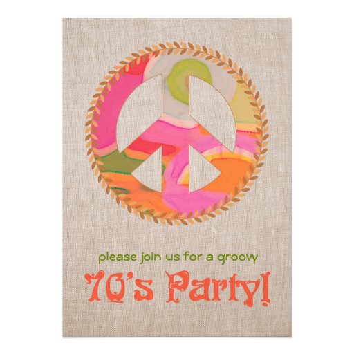 70's Party Invitation