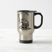 pin-up, skull, rifle, vintage, 70&#39;s, crazy, weapon, cow skull, funny, death&#39;s-head, historical, Mug with custom graphic design