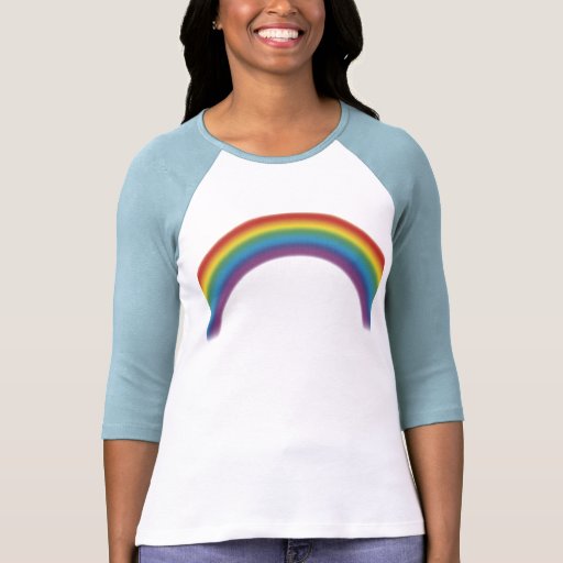 rainbow half shirt