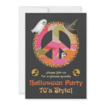 70's Theme Halloween Party Invitation