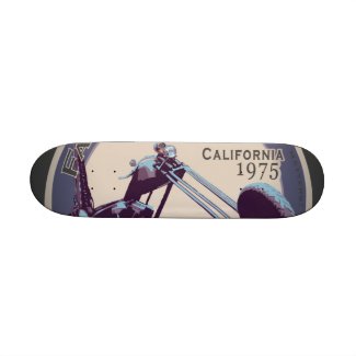 70's Vintage Custom Chopper California Skateboard