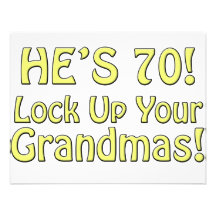 70th Birthday Announcement