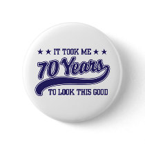 70th Birthday Pins