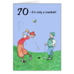 70th Birthday Card for a Golfer