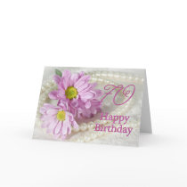 70th Birthday card with daisies