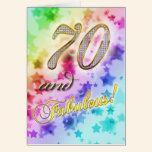 70th birthday for someone Fabulous cards