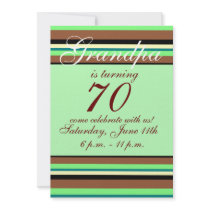 70th birthday Invitation