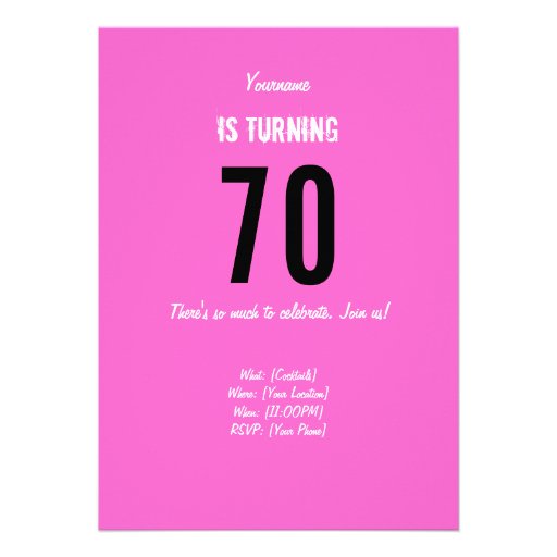 70th Birthday Invitation - Mom Beautiful Hero