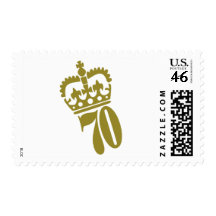 70th Birthday - Number – Seventy Stamps