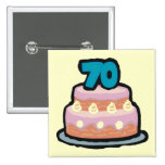 70th Birthday Party Button
