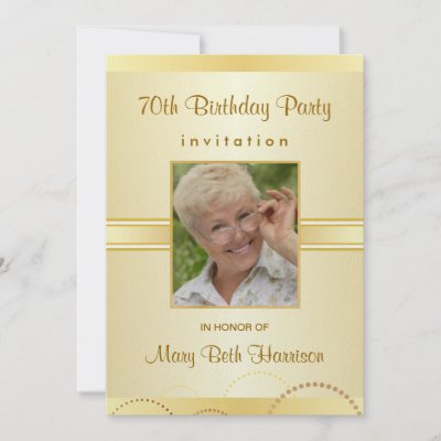 Photo on 70th Birthday Party Invitations Submited Images   Pic 2 Fly