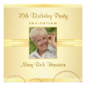 70th Birthday Party - Custom Photo Invitations