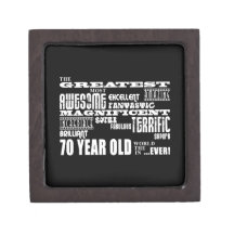 70th Birthday Party Greatest Seventy Year Old Premium Gift Box