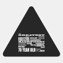 70th Birthday Party Greatest Seventy Year Old Sticker