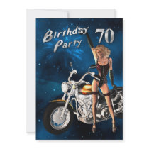70th Birthday party Invitation