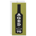 70th Birthday Party Invitation Aged to Perfection