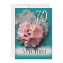 70th Birthday Party Invitation - Hellebores