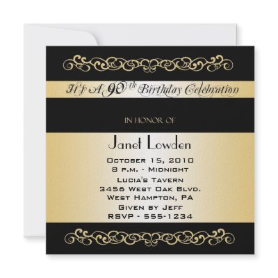 70th Birthday Party Invitations by NightSweatsDiva