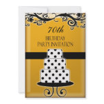 70th Birthday Party Personalized Invitation