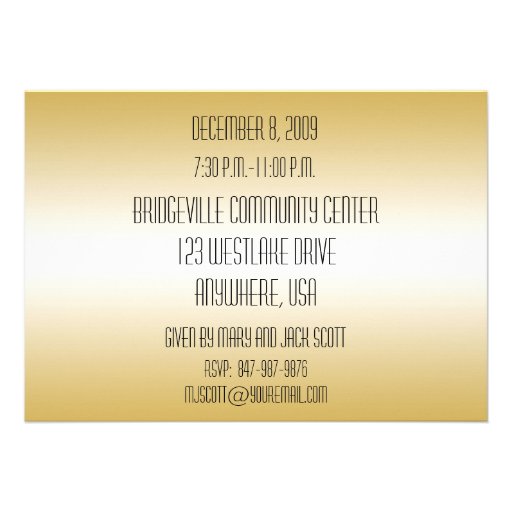 70th Birthday Party Personalized Invitation